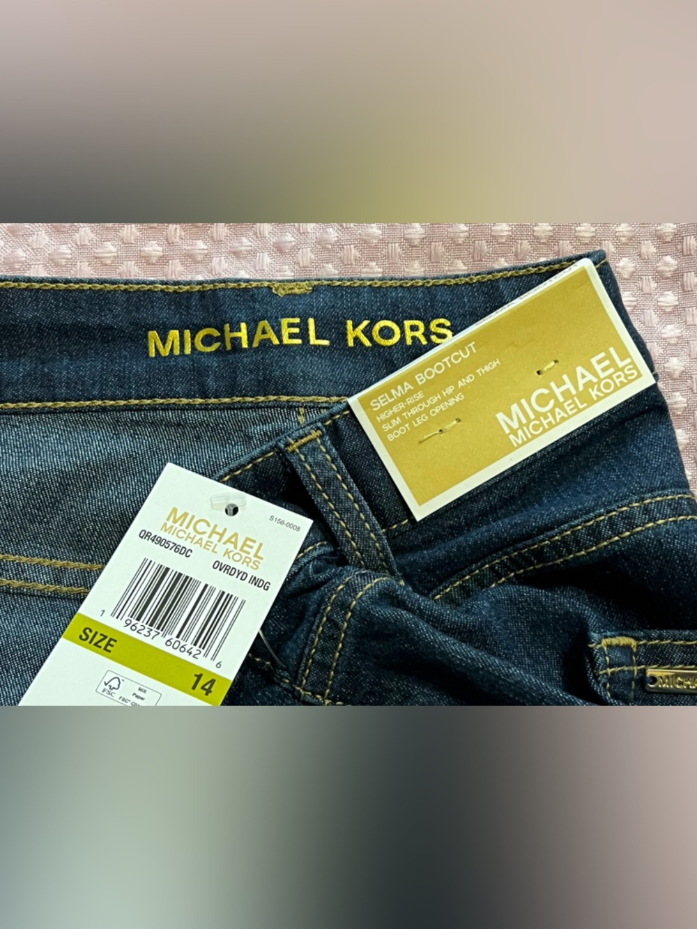 Michael Kors Dark Blue Flared Jeans * - Picture 6 of 8